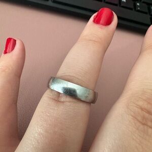 Thick Sterling Silver Band